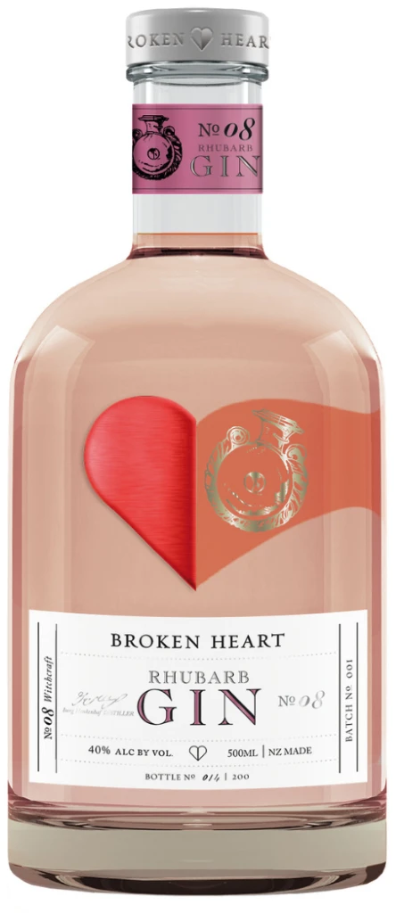 Broken Heart Rhubarb Gin 40% 0.5L
