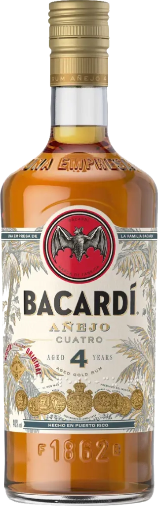 Bacardi Anejo Cuatro Aged 4 years 40% 1L