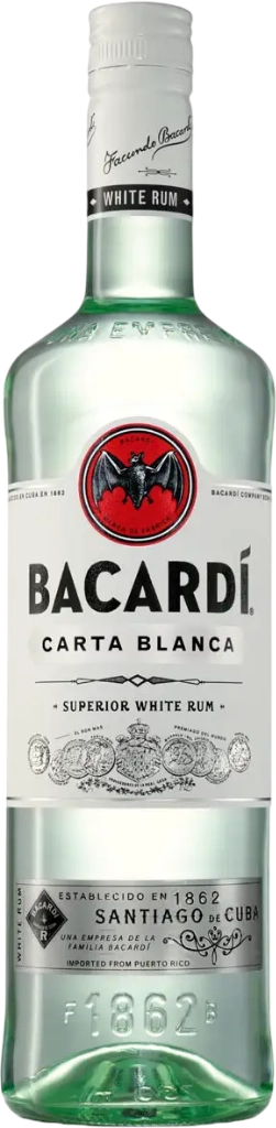Bacardi White Rum Carta Blanca 37.5% 1L