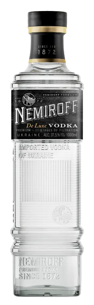 Nemiroff De Luxe Plain Vodka 37.5% 1L