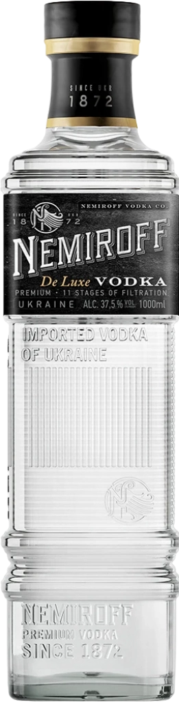 Nemiroff De Luxe Plain Vodka 37.5% 1L