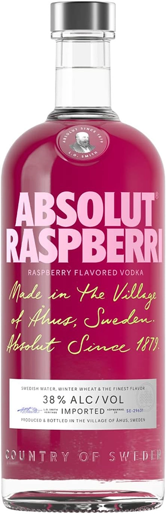 Absolut Raspberri Vodka 38% 1L