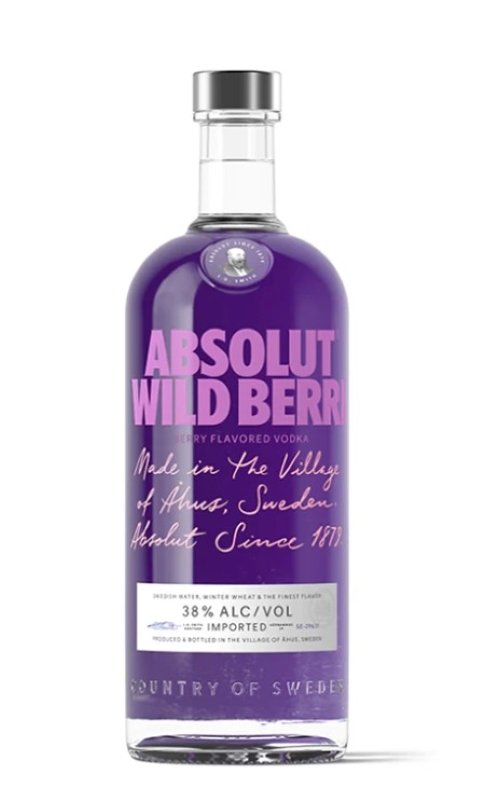 Absolut WildBerri Vodka 38% 1L