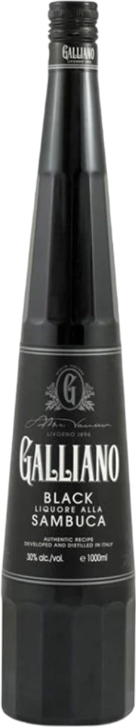 Galliano Black Sambuca 30% 1L