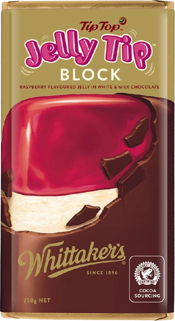 Whittaker's Jelly Tip Chocolate Block 250G