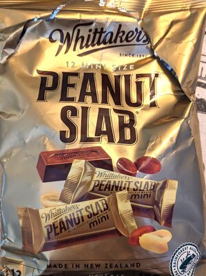 Whittakers Peanut Slab Chocolate Share Bag 180G
