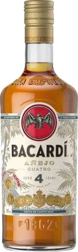 [AR012] Bacardi Aged 4 years Añejo Cuatro 40% 1L